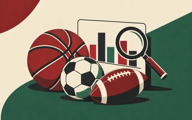 Conceptual illustration: sports betting