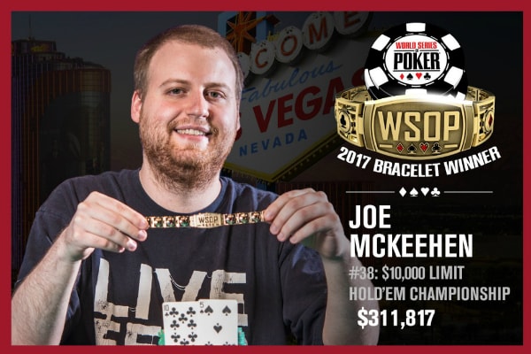 Joe McKeehen Seizes WSOP $10,000 Limit Hold’em Championship