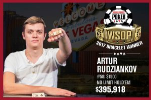 Artur Rudziankov Wins First Gold Bracelet at WSOP $1,500 No-Limit Hold’em