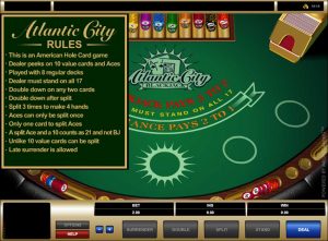 atlantic city blackjack rules