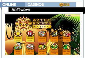 aztec riches casino software