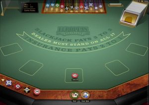 european blackjack screenshot