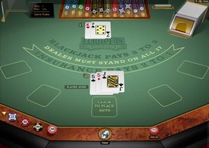 european blackjack screenshot