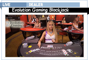live dealer evolution gaming blackjack