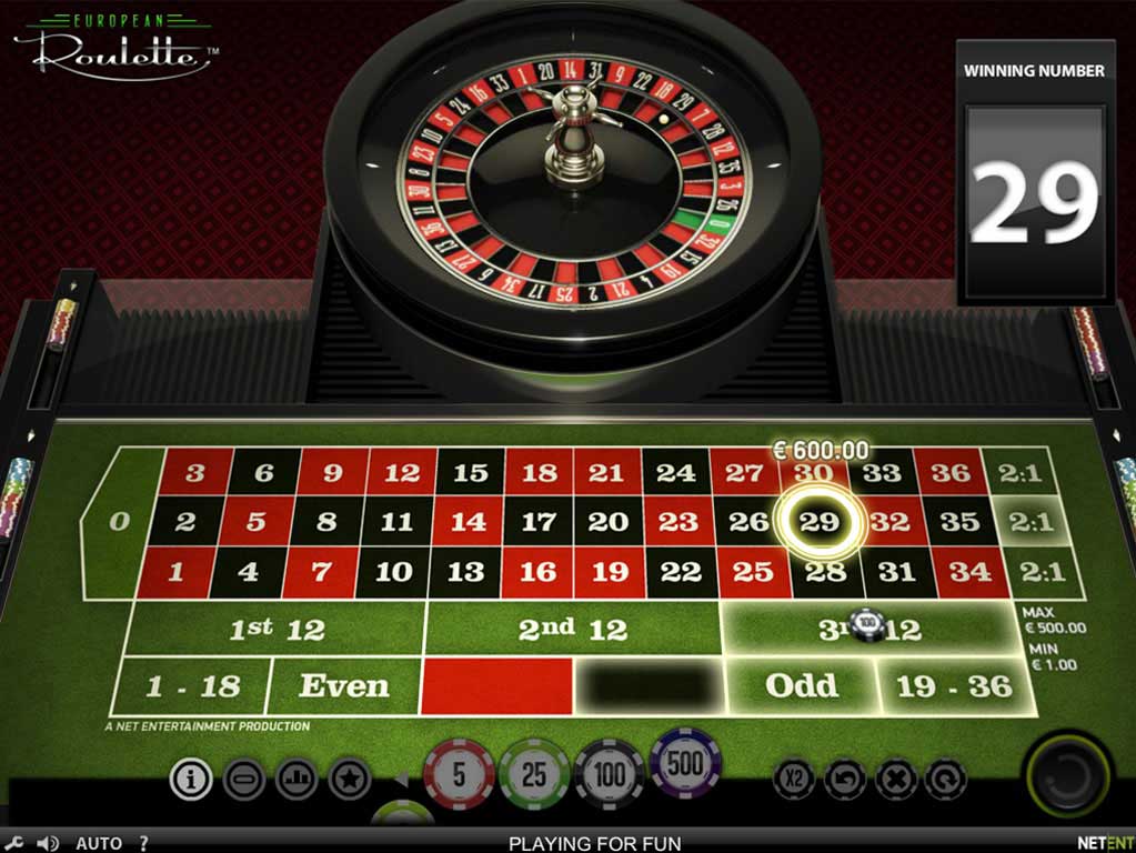 european roulette screenshot