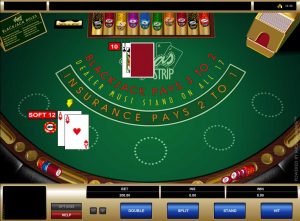 vegas strip blackjack screenshot