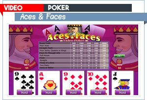video poker aces and faces