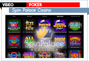 video poker spin palace casino