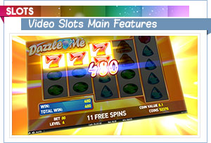 video slots main features