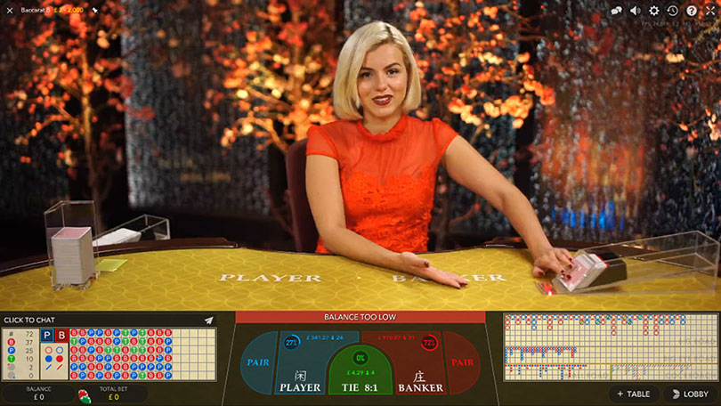 live casino mini baccarat