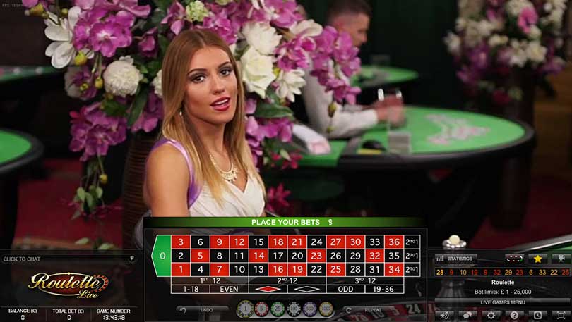 roulette live dealer