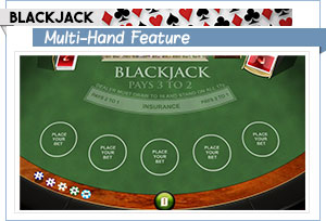 blackjack multi hand feature