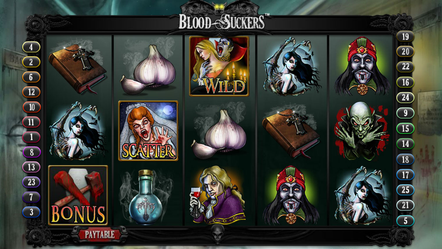 blood suckers slot screenshot