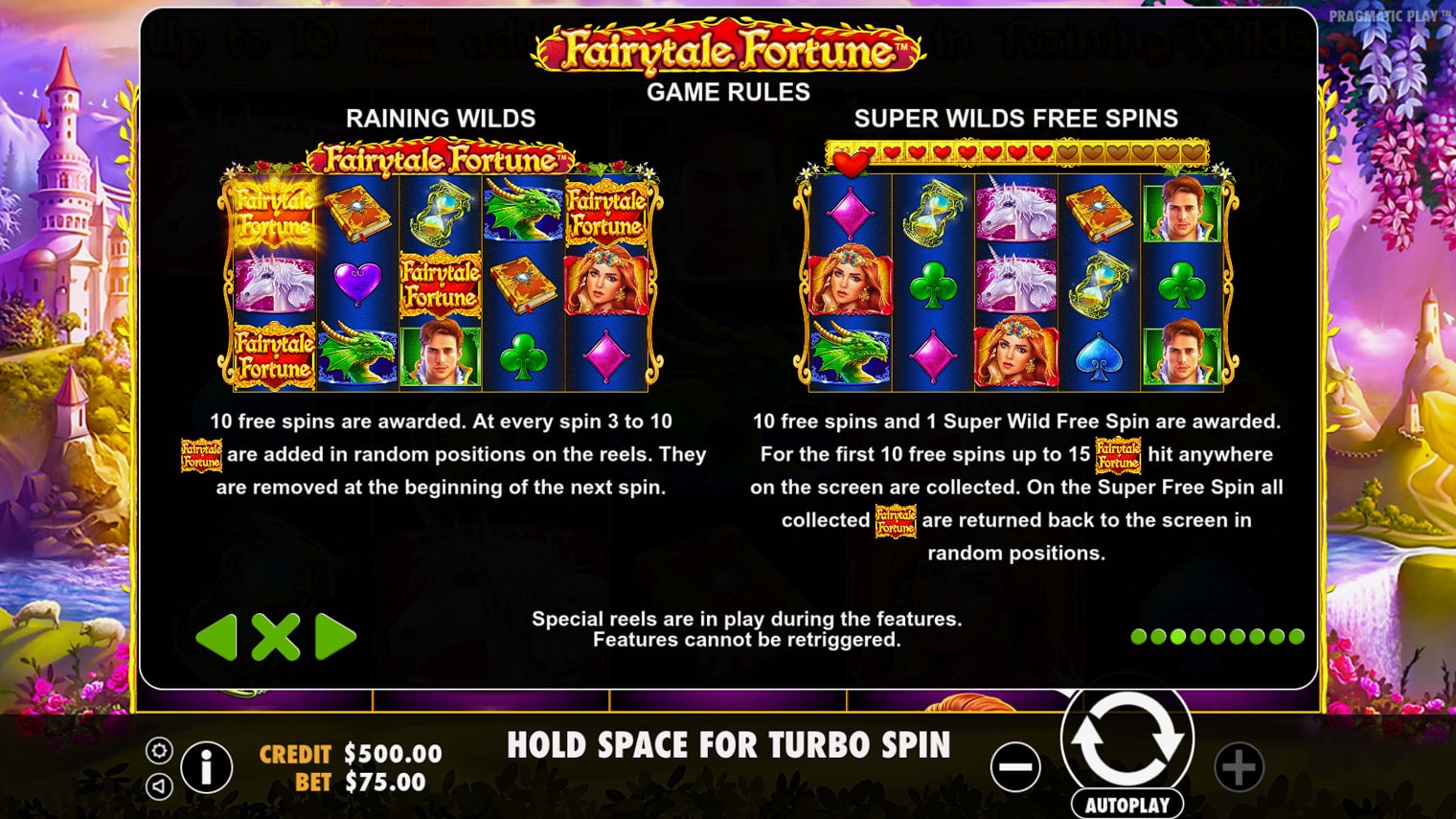 fairytale fortune slot screenshot