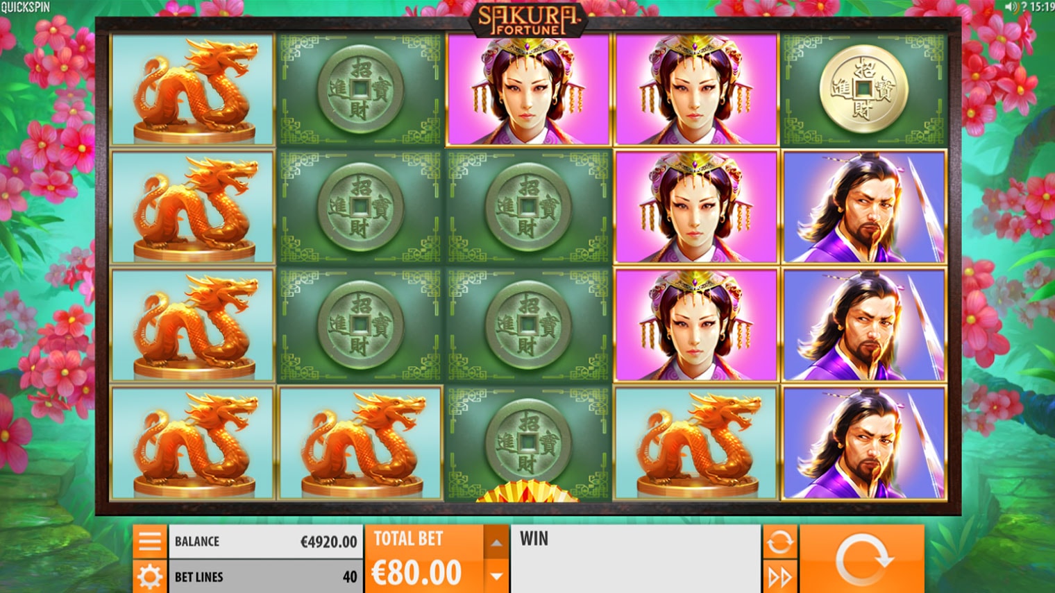 sakura fortune slot screenshot