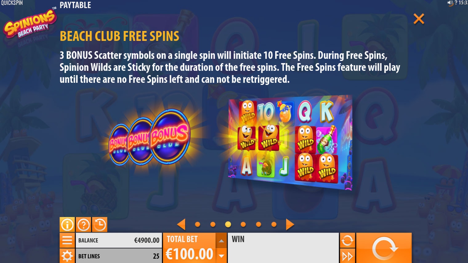 Spinions Beach Party screenshot