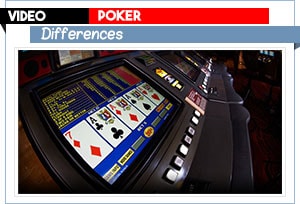 video poker differences