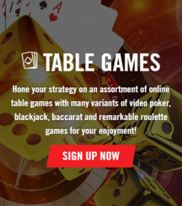 Vegas Hero Table Games