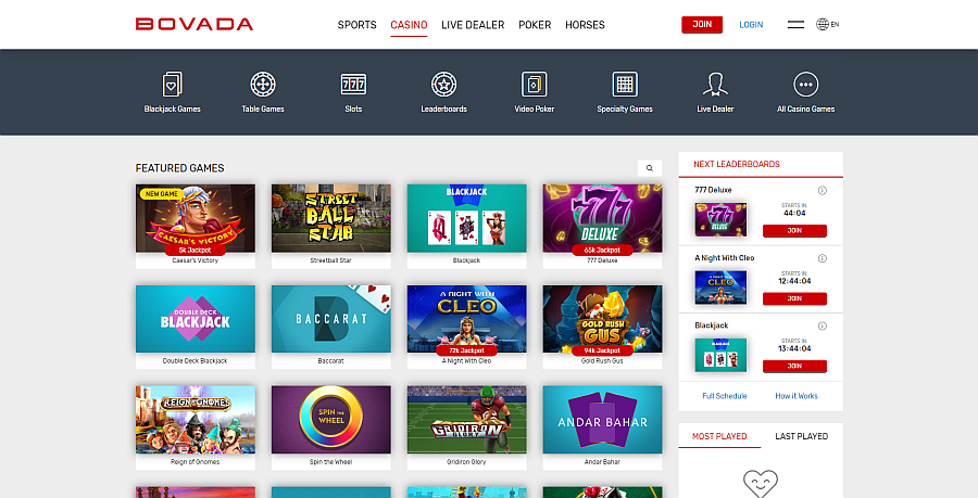 Bodog's Bovada Casino Is One Of The Best Online Options For US Players