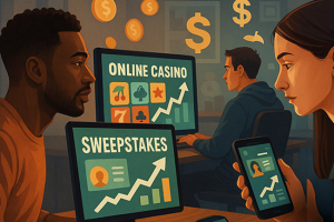 Sweepstakes Platforms Surge Ahead of Online Casinos in Player Growth