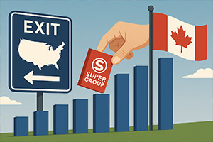 Super Group Shuts U.S. Online Casinos, Prioritizes Canada