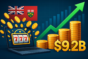 Ontario Hits $9.25B in iGaming as October Sets Records